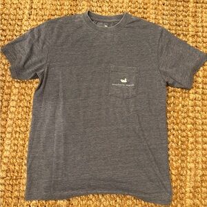 Southern Marsh Charcoal Heather Short Sleeve Pocket Tee Size Large NWOT